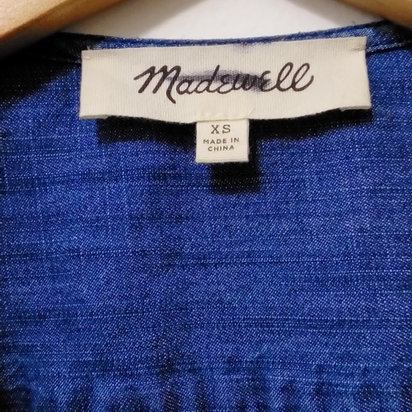 MADEWELL Demin Wrap Top Descanso Wash Style G7461 - Picture 5 of 9